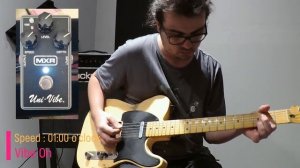 MXR UniVibe Chorus/Vibrato Pedal Review (no speaking, speed demo)