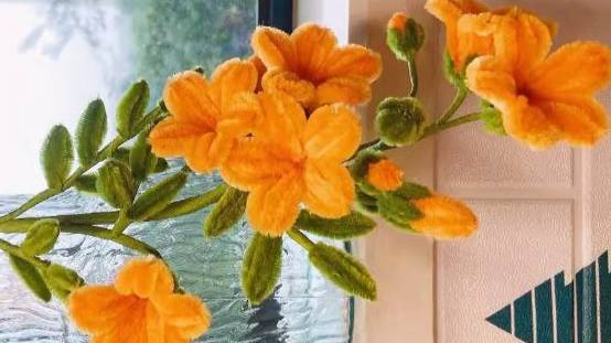 Колокольчик букет из синельной проволоки смотреть онлайн