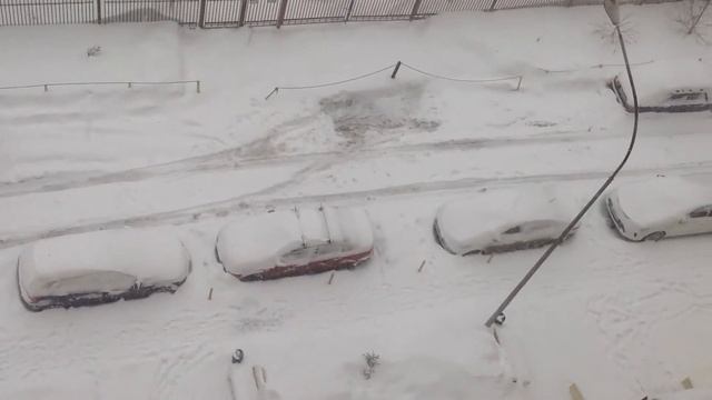 Снегопад в Котельниках 4.02.2018 смотреть онлайн
