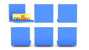 Развивающий мультфильм про машинки для детей - 4 машинки - Автобус