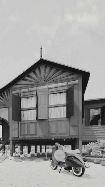 How to make a Traditional house in Sketchup #rumahkampung #sketchup #enscapeforsketchup