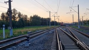 ЭП20-043 #ЭП20 Фирменный поезд «Северная Пальмира/двухэтажный состав»