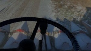 Уборка кукурузы.Claas Mega 208.  (22.12.2021) (-15c)