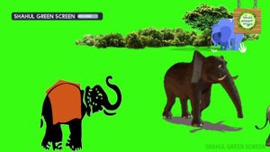 animal stampede part - 3 | elephant stampede green screen | elephant version | mammoth run
