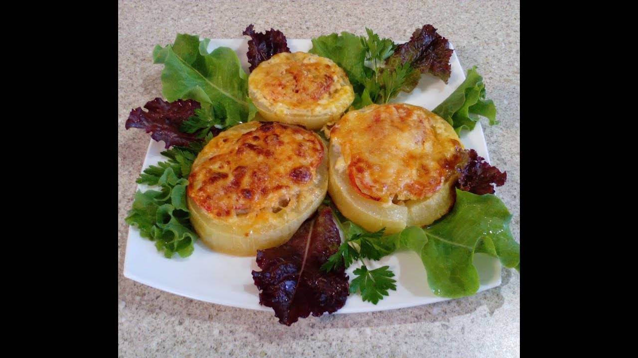 Кабачки фаршированные с сыром! смотреть онлайн