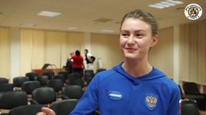 Елена Савельева на встрече с молодыми спортсменками на Озеро Круглое