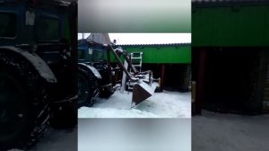 Самодельный погрузчик на заднюю навеску трактора