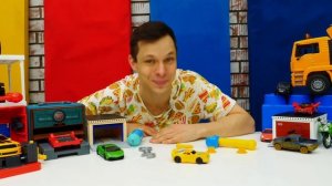 Видео Трансформеры - Автомастерская Федора - чиним Бамблби и Оптимуса! Игры с машинками