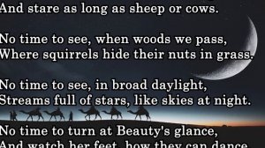 Leisure, poem by William Henry Davies