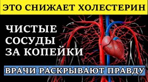 Как снизить холестерин и почистить сосуды без дорогих лекарств