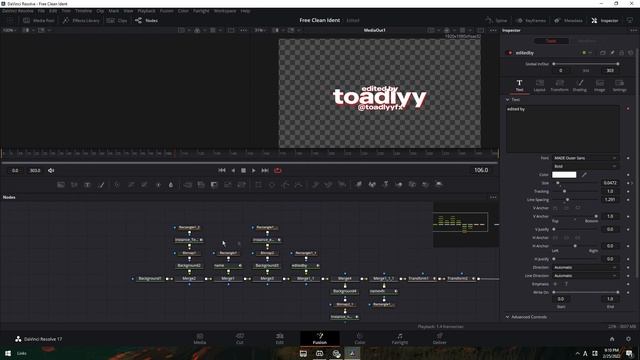 New No Plugin Ident Template | Davinci Resolve смотреть онлайн