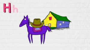 H is for Hat, Horse, House - Letter H - Alphabet Song | Learning English for kids