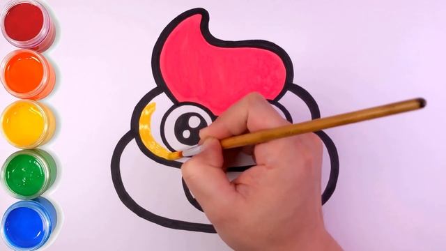 How to Draw a Poo Emoji? Как нарисовать эмодзи какашку? Nopok emodini qanday chizish mumkin