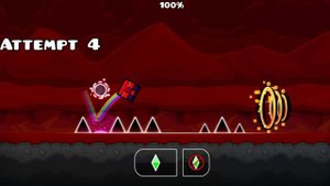 создал крутой свой челлендж в geometry dash