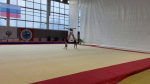 Тройка, 3 спортивный. Тлеубаева Ирина-Животкова Лиана-Кудик Мария. Балансовое упражнение