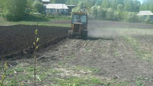 дт 75 Казахстан пашет огород