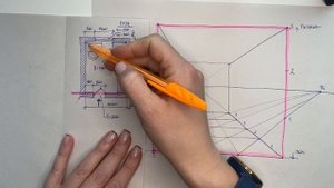 Построение фронтальной перспективы интерьера