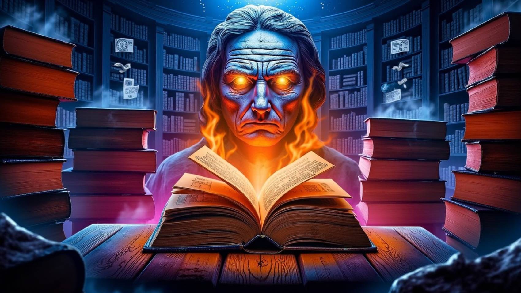 Библиотека забытых лиц Книги, которые горят сами