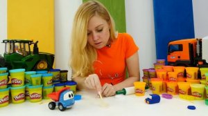 Лепи Играй: авария в городе! Лепим из пластилина Плей До в видео для детей про машинки