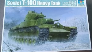 # 90. Т-100, Trumpeter, 1:35 (обзор коробки)