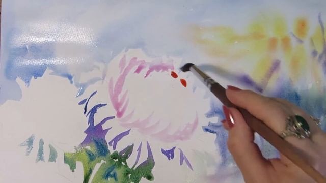 Майстер клас Бєлінської Любові Хризантеми у садку смотреть онлайн