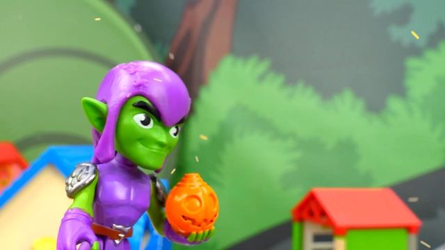 Человек Паук устроил ТЫКВЕННУЮ БИТВУ! Шоу Той Мастер - видео для мальчиков про игрушки смотреть онлайн