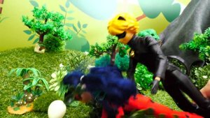 Видео про Куклы Леди Баг и Супер Кот: в пещере Дракона! Игры в больницу и доктор Ау