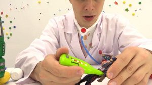 Игры с доктор Ой - Капитана Америку заморозили! Игрушки для мальчиков