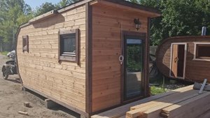 Баня "Скандинавия" 5  метров с ретро проводкой купить в Нижнем Новгороде.