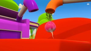 Грузовичок Лева и мультфильмы для детей! Автобус Тайо собирает овощи и паззл! Песенка - учим овощи