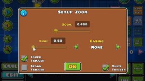 Как использовать 3 триггера камеры в Geometry dash?
