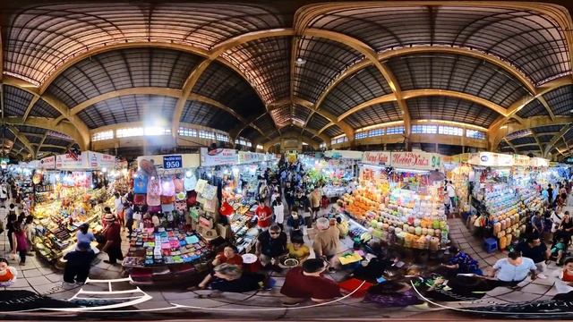 BenThanh Market - hcmc - Vietnam Holiday Packages - VR 360 video - view from 3 meters смотреть онлайн