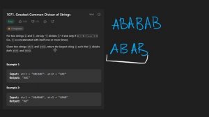 Leetcode 1071: Greatest Common Divisor of Strings (RU)