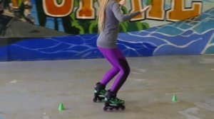 Слалом на роликах с чемпионом России, урок 2