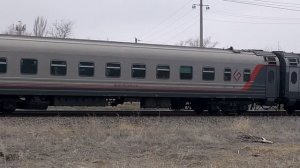 ТЭП70БС - 068 с пассажирским поездом.