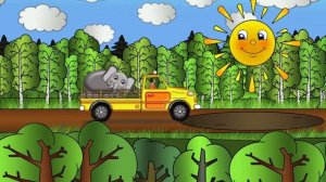 Мультики Капуки Кануки - Машинка Пома, Маша и слоник. Учим геометрические фигуры