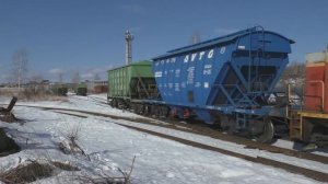 Манёвры тепловоза ТГМ23Б-2314 на территории ООО "Стеллар-Гласс" (Дмитровский стекольный завод)