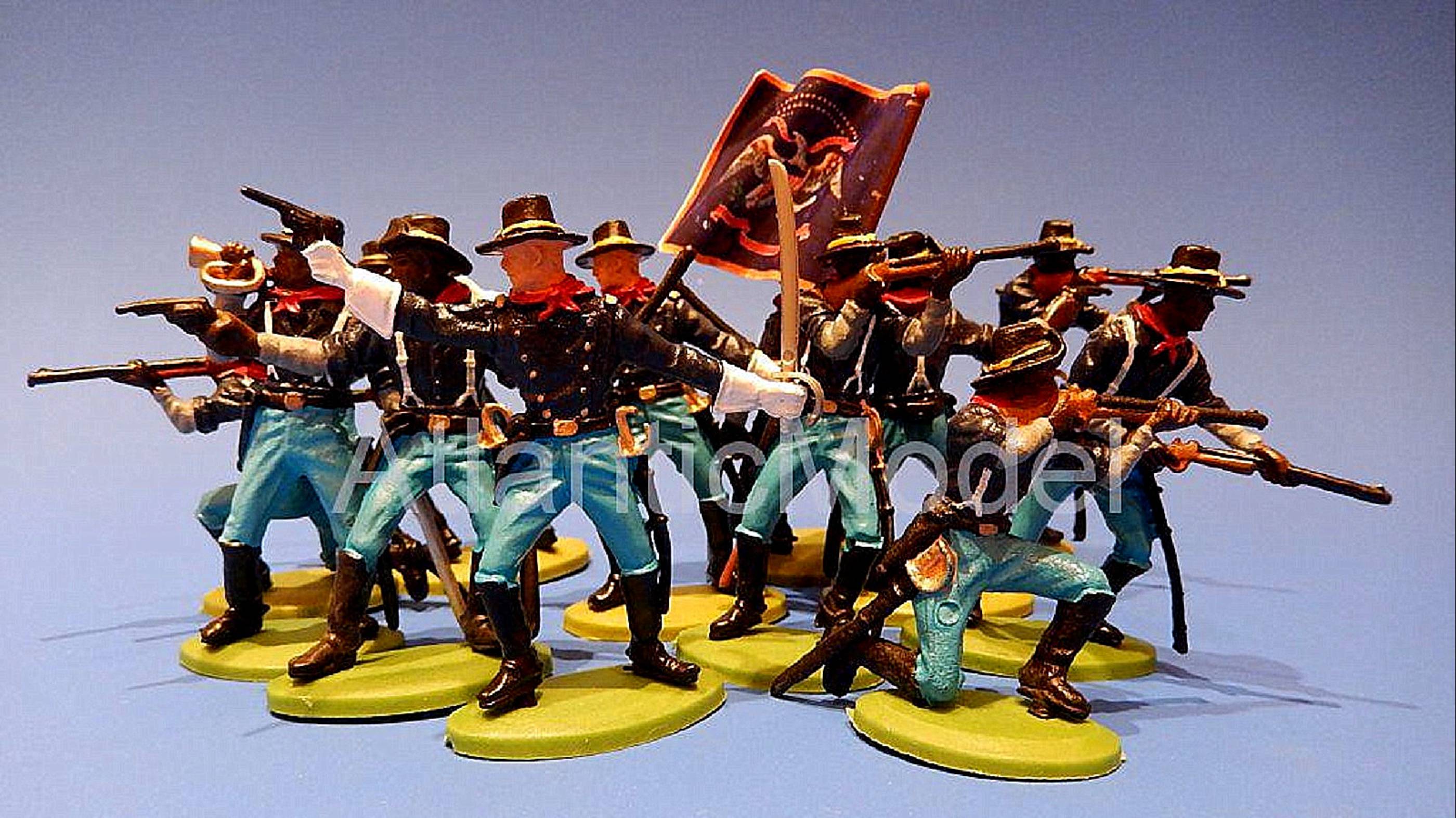 солдатики Britains / DSG спешенный 10-й кавалерийский полк Buffalo ACW смотреть онлайн