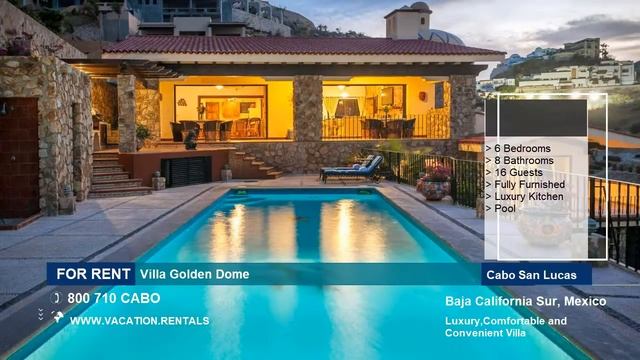 Mexico | Vacation Rentals | Villa Golden Dome - 16 Guests | Cabo San Lucas смотреть онлайн