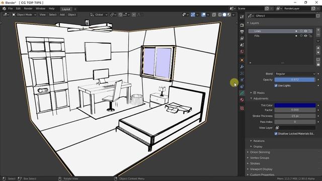 Grease Pencil from Mesh - New Feature in Blender