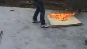 Пример тушения теплоизоляционных материалов с помощью PFE-1