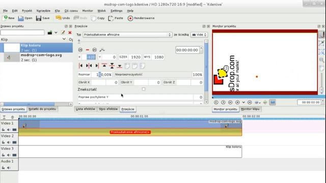 Inkscape SVG file instead Kdenlive Title Clip смотреть онлайн