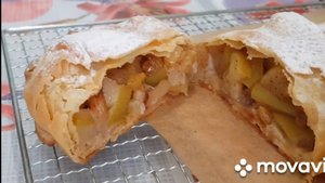 Штрудель с яблоками.