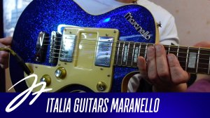 Italia Guitars Maranello Classic Guitar Blue