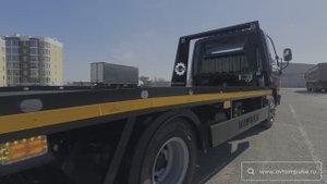 Очередной эвакуатор на базе автомобиля Hyundai HD78 с необычным, уникальным цветом кабины