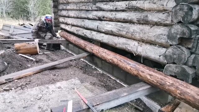 Замена нижних венцов своими руками смотреть онлайн