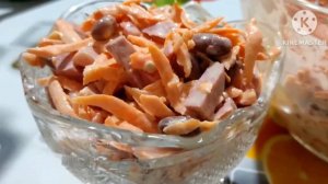 Вкуснейший салат с морковью за 5 минут на каждый день, Быстро, просто и вкусно