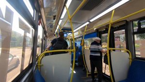 Электробус ЛиАЗ 6274 маршрут т73 г. Москва