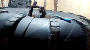 Обдирка колеса уроган и 170. обдирать очень тяжело