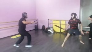 спочан - японское фехтование. Поединок: нунчаку против меча кодачи - 60 см